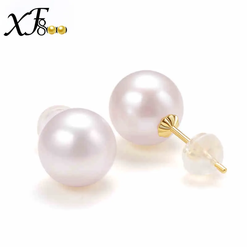 XF800 18K Yellow Gold Jewelry Pearl Earrings For Women Au750 Fine Jewelry 8-9mm Round Pearl Stud Earrings Anniversary Gift EY01
XF800 18K Yellow Gold Jewelry Pearl Earrings For Women Au750 Fine Jewelry 8-9mm Round Pearl Stud Earrings Anniversary Gift EY01