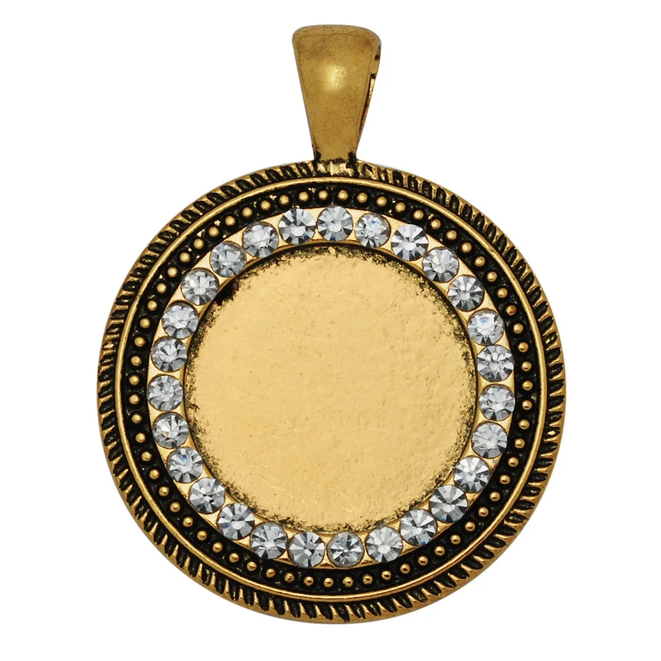 Wholesale 20MM Inner Round Blank Setting Pendant Tray With Rhinestones Necklace Pendant Base, 10pcs/lot -10052007
Wholesale 20MM Inner Round Blank Setting Pendant Tray With Rhinestones Necklace Pendant Base, 10pcs/lot -10052007