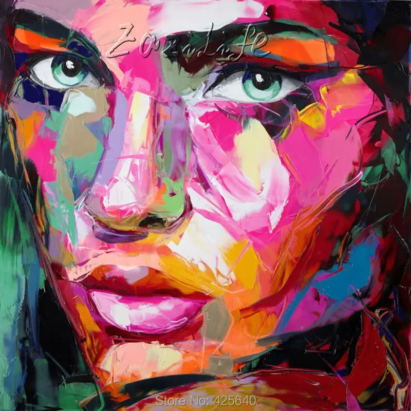 Francoise Nielly canvas Painting Palette knife Face portrait oil painting wall art pictures for living room home decoracion
Francoise Nielly canvas Painting Palette knife Face portrait oil painting wall art pictures for living room home decoracion