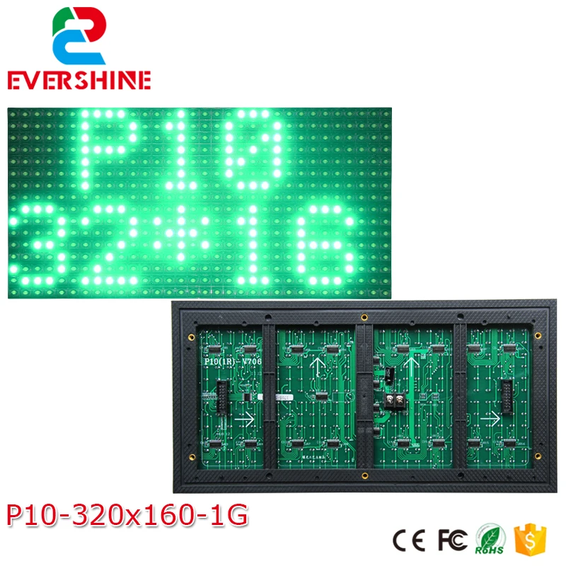 10mm pixel outdoor single red color 320x160 32x16 p10 led sign module p10 single color green panel
10mm pixel outdoor single red color 320x160 32x16 p10 led sign module p10 single color green panel