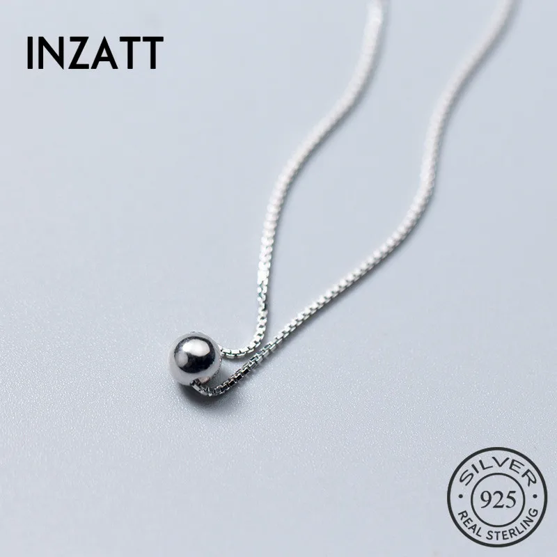 INZATT Casual Box Chain Minimalist Glossy Beads Choker Pendant Necklace 925 Sterling silver FINE Jewelry For Women Party
INZATT Casual Box Chain Minimalist Glossy Beads Choker Pendant Necklace 925 Sterling silver FINE Jewelry For Women Party