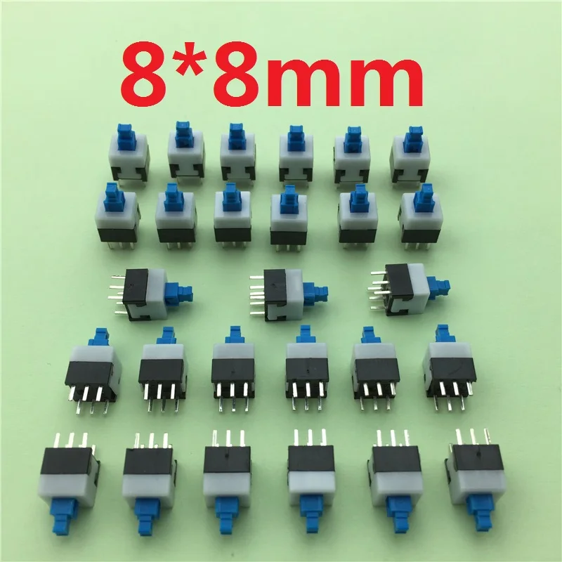 30pcs/lot Square 8x8x13mm 6 Pin DPDT Mini Push Button Self-locking Switch G65 Multimeter Switch
30pcs/lot Square 8x8x13mm 6 Pin DPDT Mini Push Button Self-locking Switch G65 Multimeter Switch