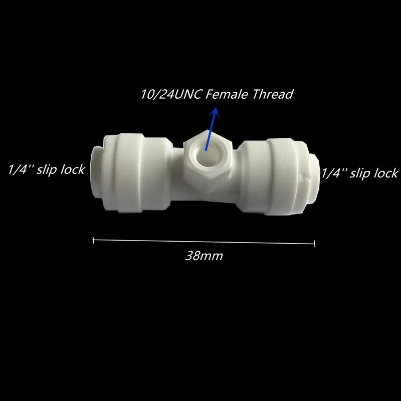 S075 High Quality 1/4' Quick Pushing Slip Lock Nozzle Fittings 10-24UNC Female Thread for Patio Misting System 50pcs/pack
S075 High Quality 1/4' Quick Pushing Slip Lock Nozzle Fittings 10-24UNC Female Thread for Patio Misting System 50pcs/pack
