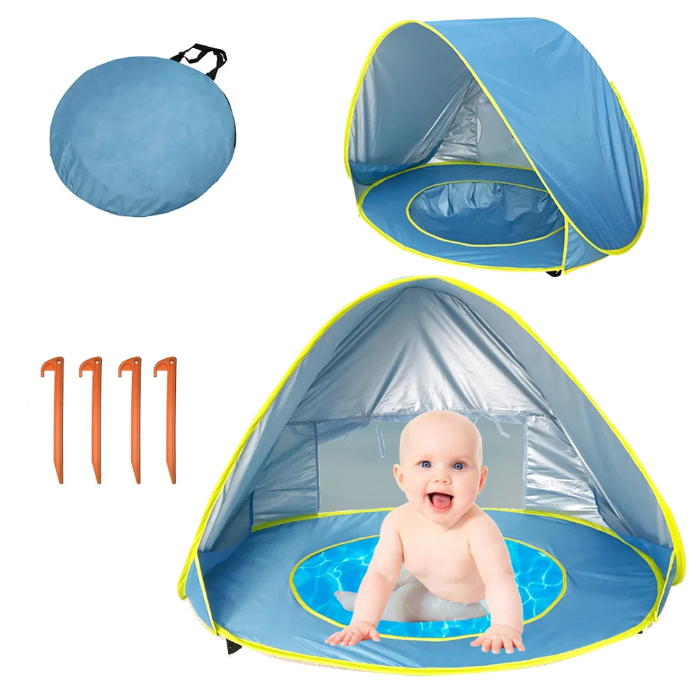 Baby Beach Pool Tent Full-automatic Portable Holiday Tent For Kids Outdoor UV-protetion Camping Sunshad Tent With Pool
Baby Beach Pool Tent Full-automatic Portable Holiday Tent For Kids Outdoor UV-protetion Camping Sunshad Tent With Pool