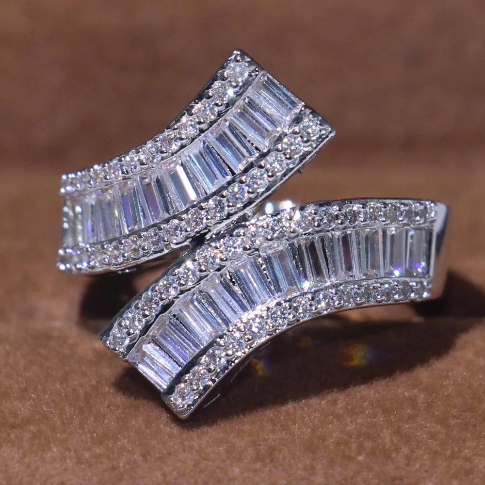 Classical Fashion Jewelry 925 Sterling Silver Princess Full White Clear 5A Zircon Square CZ DiamondParty Engagement Cross Ring
Classical Fashion Jewelry 925 Sterling Silver Princess Full White Clear 5A Zircon Square CZ DiamondParty Engagement Cross Ring