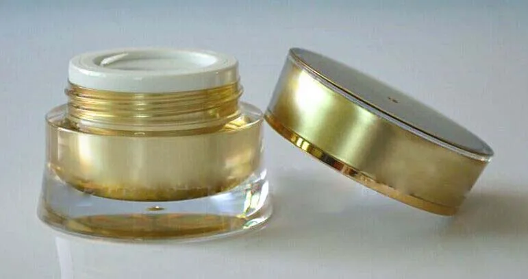 100pcs 10ml ACRYLIC gold small cream jar , empty plastic 10g cosmetic container ,cream jar 10g Cosmetic Packaging wholesale
100pcs 10ml ACRYLIC gold small cream jar , empty plastic 10g cosmetic container ,cream jar 10g Cosmetic Packaging wholesale
