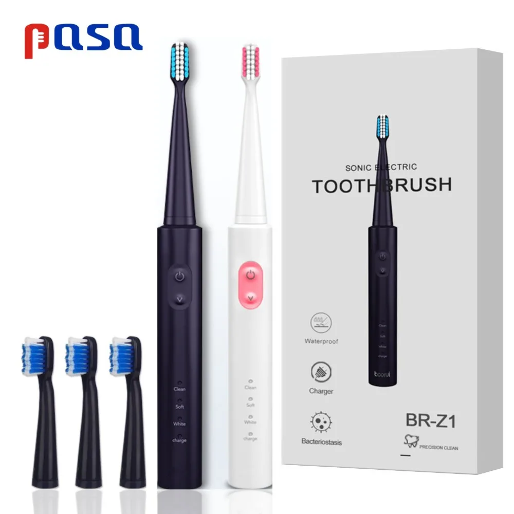 BR-Z1 Electric Toothbrush Rechargeable USB Charge Adult Timer Brush 4 Pcs Replaceable Heads Timer Teeth Tooth Brush Waterproof
BR-Z1 Electric Toothbrush Rechargeable USB Charge Adult Timer Brush 4 Pcs Replaceable Heads Timer Teeth Tooth Brush Waterproof
