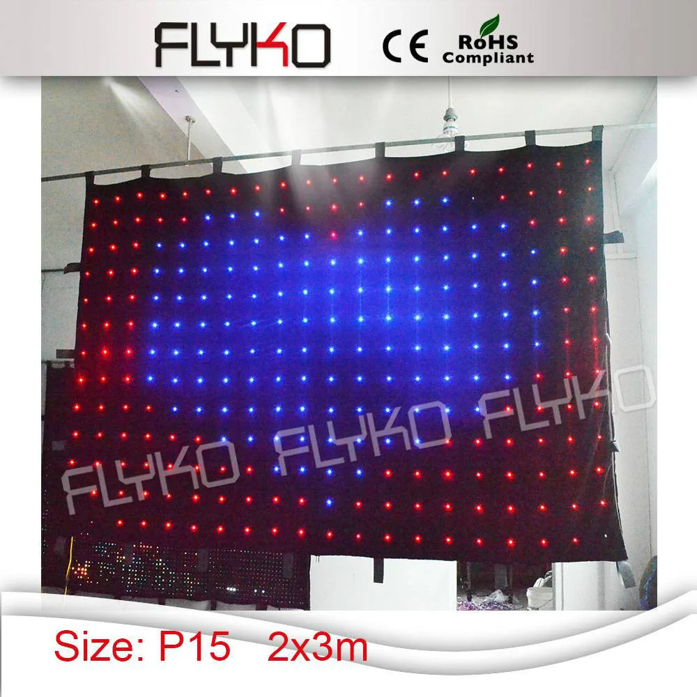 Free shipping 2x3m P150mm Led video curtain, dj curtain , stage curtain
Free shipping 2x3m P150mm Led video curtain, dj curtain , stage curtain