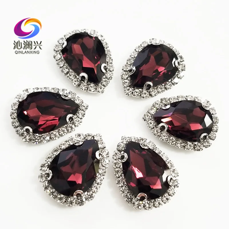 Top Grade Silver Bottom Glass Crystal Buckle,Wine Red Drop Shape Sew on Rhinestones with Holes,Diy/wedding Decoration SWSKY17
Top Grade Silver Bottom Glass Crystal Buckle,Wine Red Drop Shape Sew on Rhinestones with Holes,Diy/wedding Decoration SWSKY17