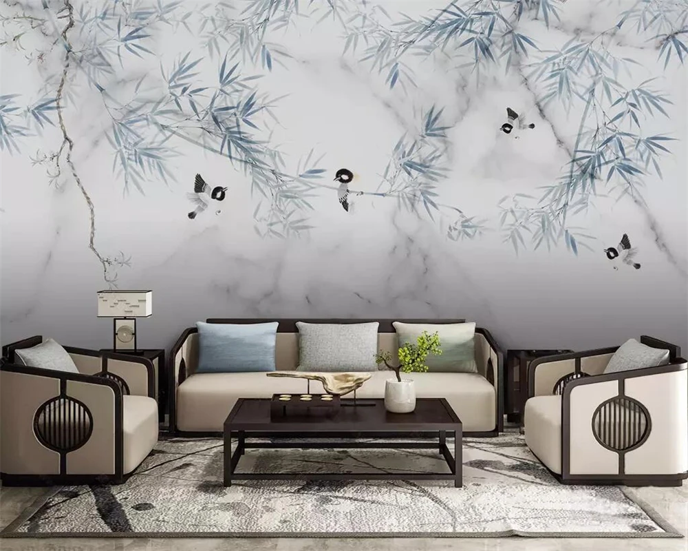 Custom wallpaper murals Chinese modern marble pattern bamboo flowers and birds background wall painting 3d wallpaper
Custom wallpaper murals Chinese modern marble pattern bamboo flowers and birds background wall painting 3d wallpaper