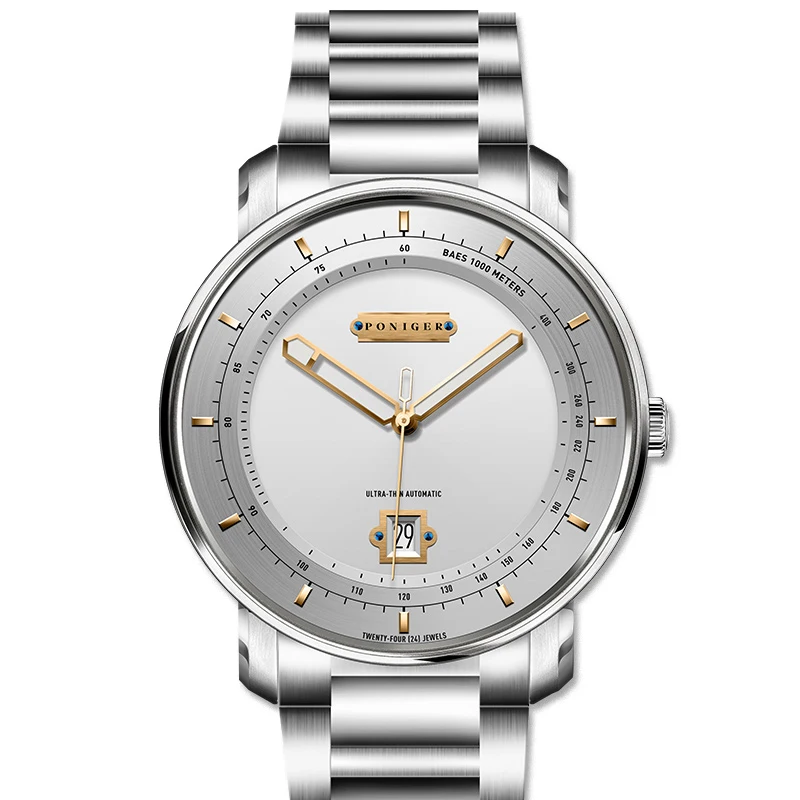 PONIGER Men Automatic Watch 43mm Mechanical Wristwatch 50M Waterproof Sapphire Mirror
PONIGER Men Automatic Watch 43mm Mechanical Wristwatch 50M Waterproof Sapphire Mirror