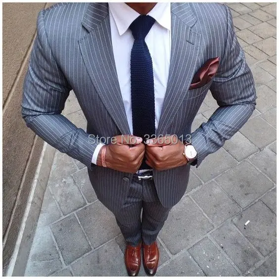 Mens Classic Suits New Designs 2018 Fashion Men Suits Grey Stripes Coat Pant Two Piece Set Terno Masculino Slim Fit Tuxedos
Mens Classic Suits New Designs 2018 Fashion Men Suits Grey Stripes Coat Pant Two Piece Set Terno Masculino Slim Fit Tuxedos