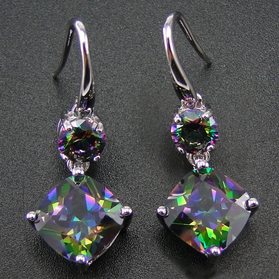 100% 925 Sterling Silver Earring With Rainbow Mystic Topaz Drop Earrings Women Jewelry Earrings with CZ Stone Earrings for Women
100% 925 Sterling Silver Earring With Rainbow Mystic Topaz Drop Earrings Women Jewelry Earrings with CZ Stone Earrings for Women