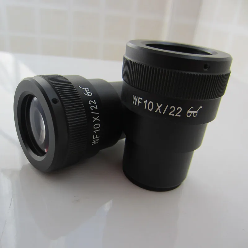2pcs WF10X/22mm Adjustable Stereo Microscope High Eyepoint Eyepiece Optical Lens with Mounting Size 30mm
2pcs WF10X/22mm Adjustable Stereo Microscope High Eyepoint Eyepiece Optical Lens with Mounting Size 30mm