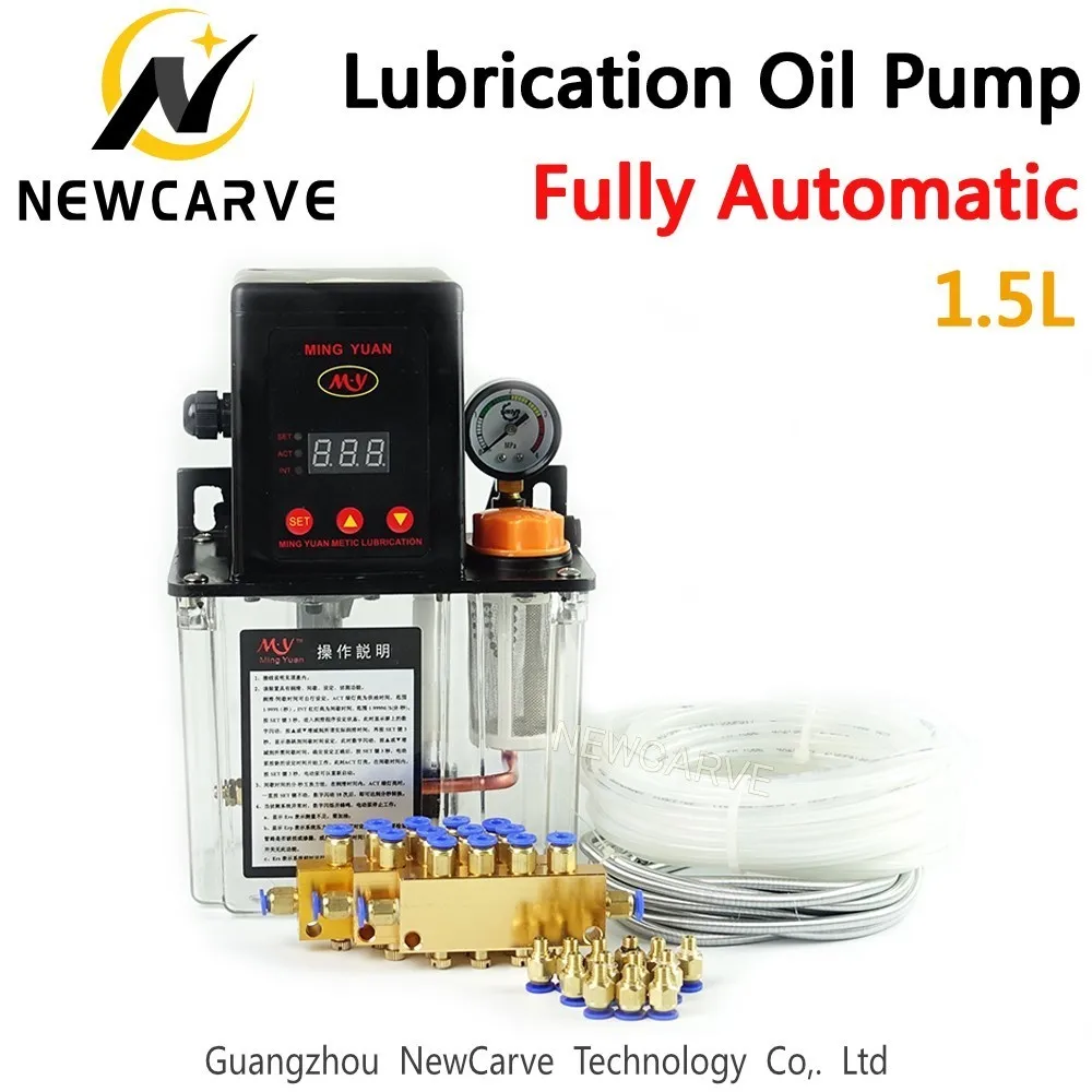 Full Set CNC Automatic Lubrication Oil Pump 1.5L Digital Electronic Timer Gear Pumps For CNC Machine NEWCARVE
Full Set CNC Automatic Lubrication Oil Pump 1.5L Digital Electronic Timer Gear Pumps For CNC Machine NEWCARVE