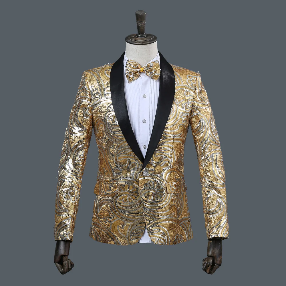 Freeship mens europena flower full sequined pink/golden tuxedo jacket/stage performance/studio/dance/sing jacket
Freeship mens europena flower full sequined pink/golden tuxedo jacket/stage performance/studio/dance/sing jacket