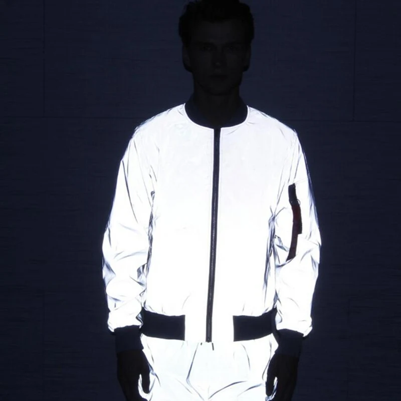 Spring Autumn Men's Flight Jacket Windbreaker Reflective Clothes Riding Bicycle Motorcycle Night Road Safety Jackets Coats
Spring Autumn Men's Flight Jacket Windbreaker Reflective Clothes Riding Bicycle Motorcycle Night Road Safety Jackets Coats