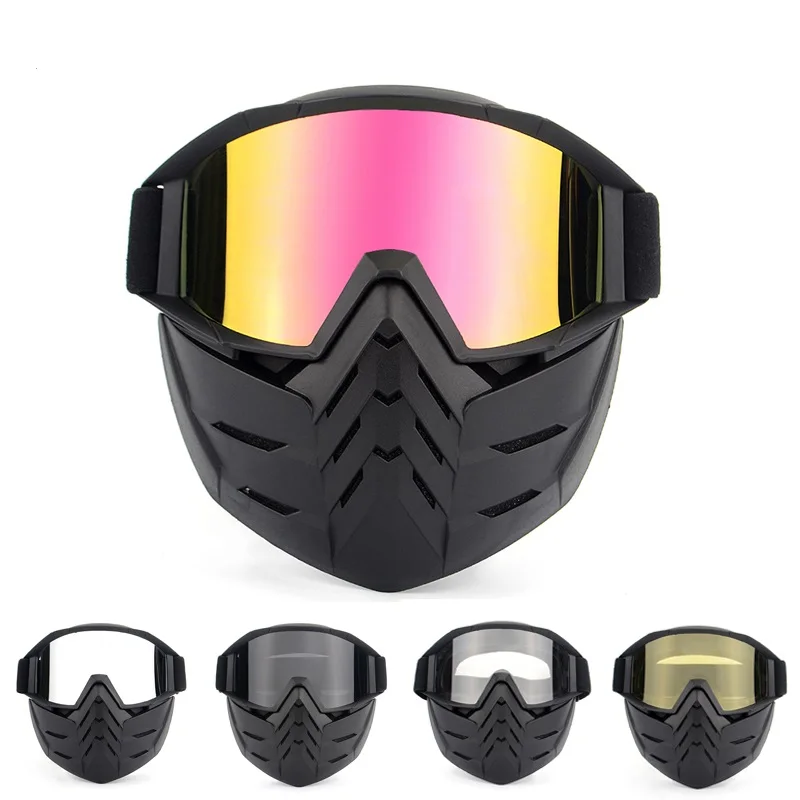 Cycling Face Mask Goggles Motorcross Eyewear Motorbike Open Face Detachable Goggle Helmets Vintage Glasses Protected Sunglasses
Cycling Face Mask Goggles Motorcross Eyewear Motorbike Open Face Detachable Goggle Helmets Vintage Glasses Protected Sunglasses
