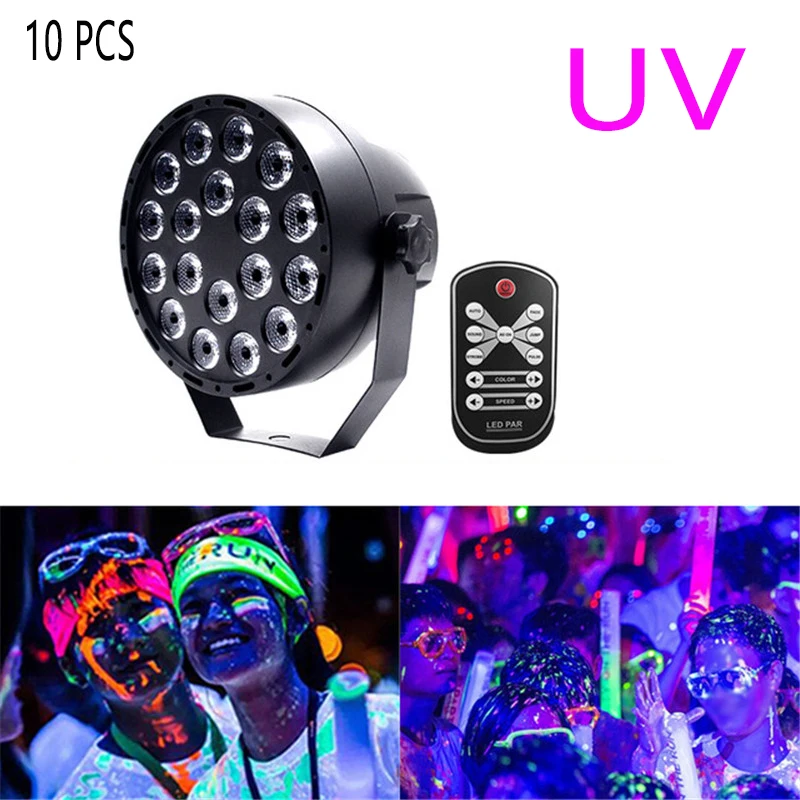 10pcs Waterproof 36W LED Remote Control UV Led Stage Light With DMX512 for Disco Projector Party Decoration Laser Stage Lighting
10pcs Waterproof 36W LED Remote Control UV Led Stage Light With DMX512 for Disco Projector Party Decoration Laser Stage Lighting