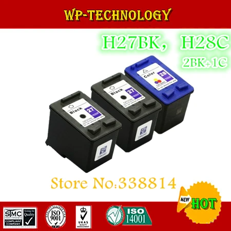 Картридж с чернилами для HP 27 HP 28, HP Deskjet 3320,3325,3400, 3420,3425,3450,3520,3550 и т. Д., 2BK + 1C,3 шт.
Картридж с чернилами для HP 27 HP 28, HP Deskjet 3320,3325,3400, 3420,3425,3450,3520,3550 и т. Д., 2BK + 1C,3 шт.