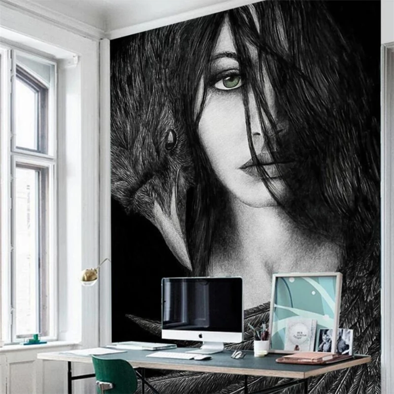 wellyu Modern art fashion female background wall custom large mural green silk cloth wallpaper papel de parede para quarto
wellyu Modern art fashion female background wall custom large mural green silk cloth wallpaper papel de parede para quarto