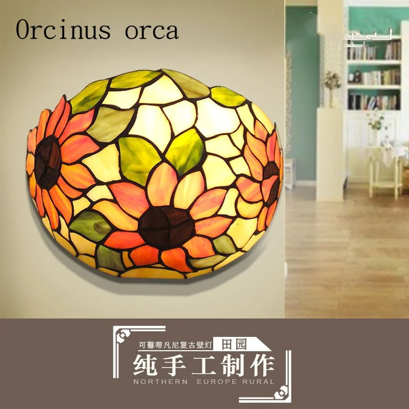 European style wall lamp bedroom, living room wall corridor creative Mediterranean color glass LED wall lamp free shipping
European style wall lamp bedroom, living room wall corridor creative Mediterranean color glass LED wall lamp free shipping