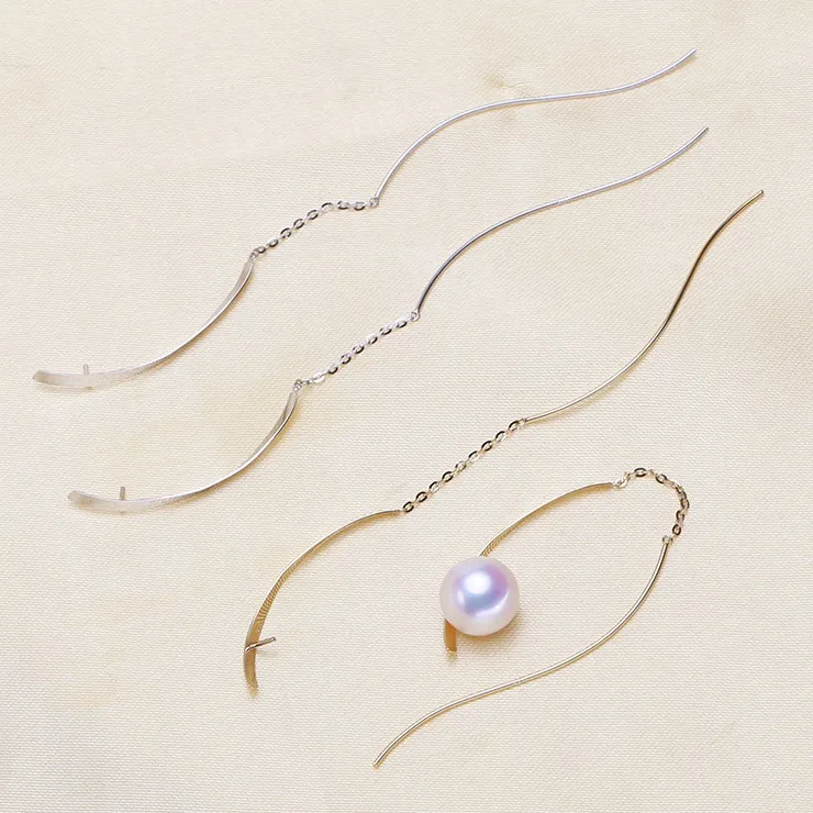 2 Color 925 Silver Pearl Earrings Fashion Drop Earrings Findings Exquisite Jewelry Parts Fittings Women's Accessories
2 Color 925 Silver Pearl Earrings Fashion Drop Earrings Findings Exquisite Jewelry Parts Fittings Women's Accessories