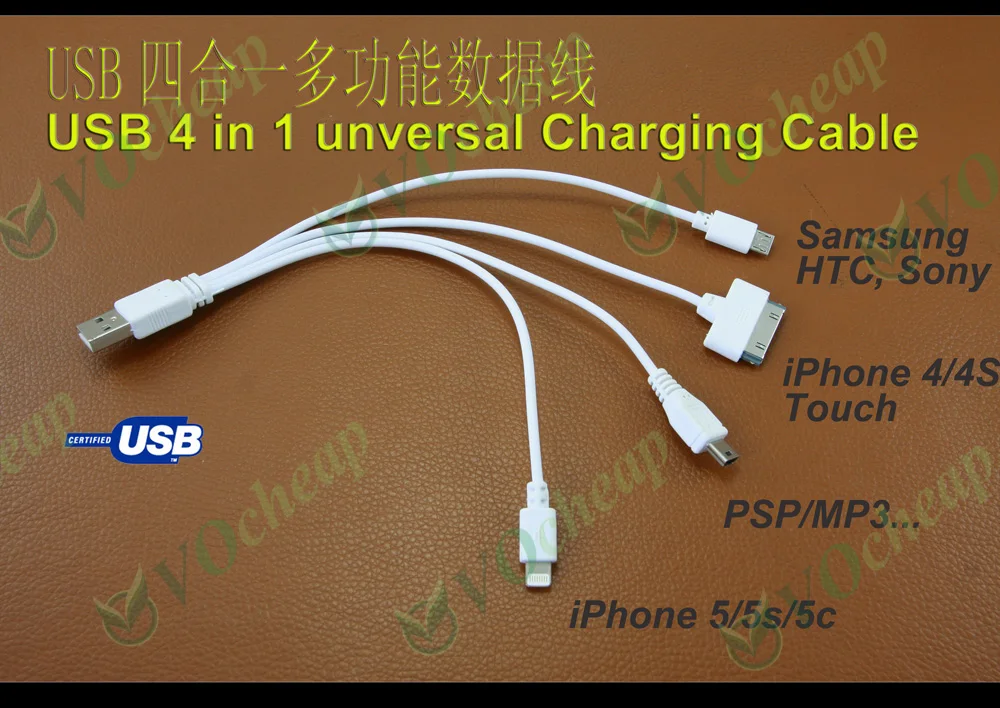 Универсальный портативный USB-кабель для зарядного устройства 4 в 1 для iPhone 5 5S 5C 5SE 6 6 Plus 6s 6S+ 4s 4, iPad 4 3 2, iPad mini, iPad air
Универсальный портативный USB-кабель для зарядного устройства 4 в 1 для iPhone 5 5S 5C 5SE 6 6 Plus 6s 6S+ 4s 4, iPad 4 3 2, iPad mini, iPad air