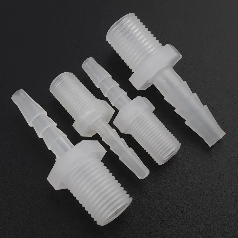 100pcs G1/8 G1/4 Male Thread To 2.8~12mm Food Grade PP Straight Pipe Connectors Aquarium Fish Tank Air Pump Aerator Hose Joints
100pcs G1/8 G1/4 Male Thread To 2.8~12mm Food Grade PP Straight Pipe Connectors Aquarium Fish Tank Air Pump Aerator Hose Joints
