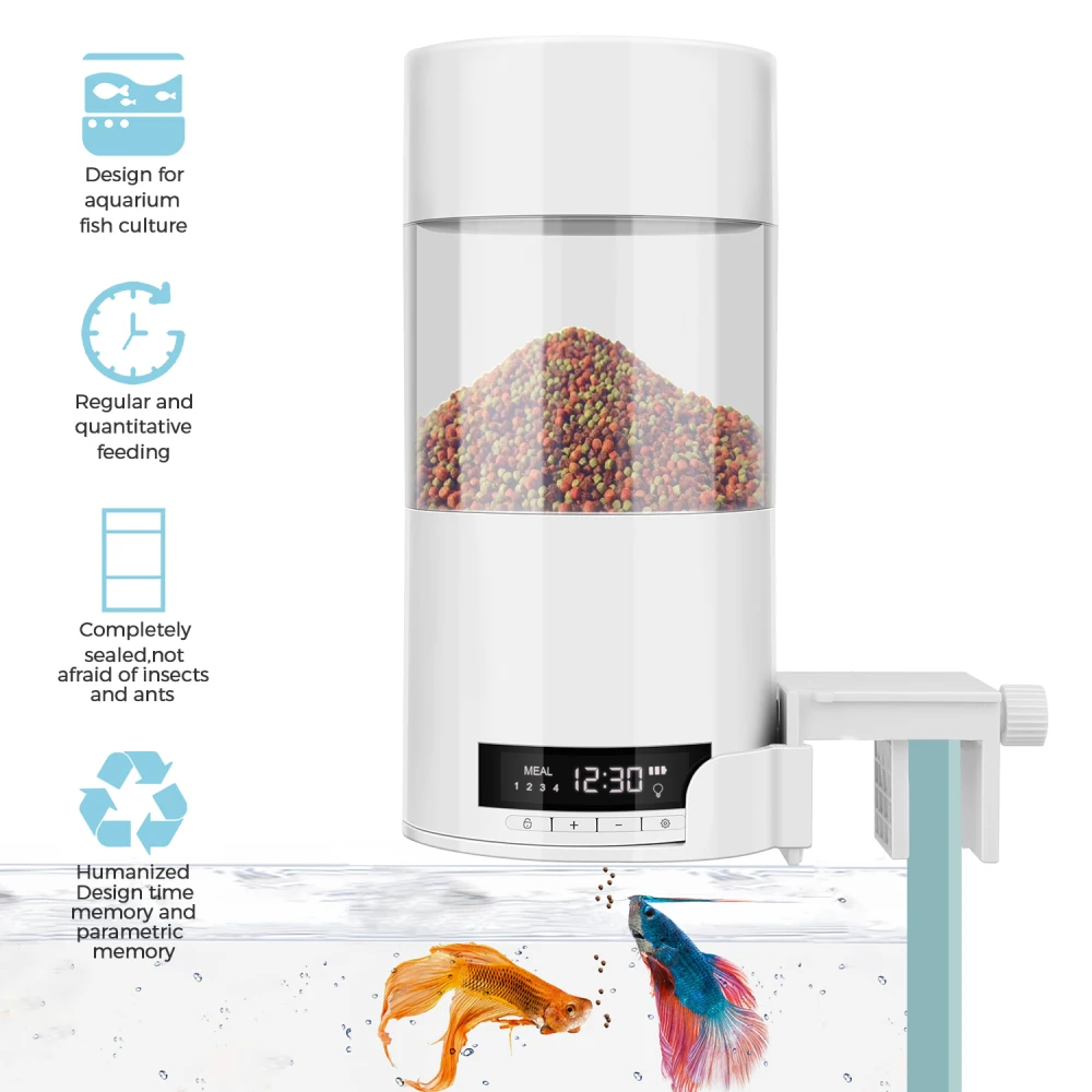 Aquarium Automatic Fish Feeder For Fish Tank Auto Feeders With Timer Pet Feeding Dispenser LCD Display Fish Feeder
Aquarium Automatic Fish Feeder For Fish Tank Auto Feeders With Timer Pet Feeding Dispenser LCD Display Fish Feeder