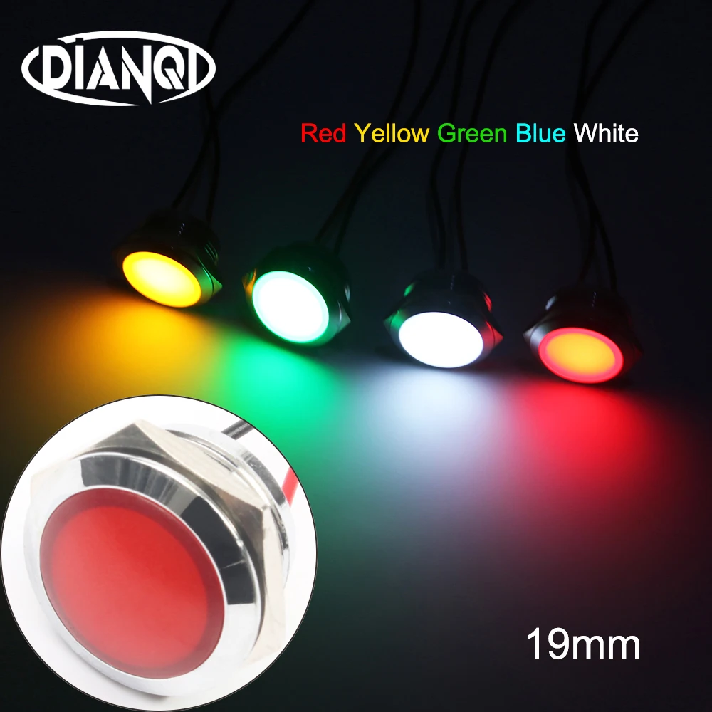 19mm Metal LED Indicator Light Signal Lamp Pilot Waterproof Spherical Round with wire Blue Orange Green Panel Mount 5V12V24V220V
19mm Metal LED Indicator Light Signal Lamp Pilot Waterproof Spherical Round with wire Blue Orange Green Panel Mount 5V12V24V220V