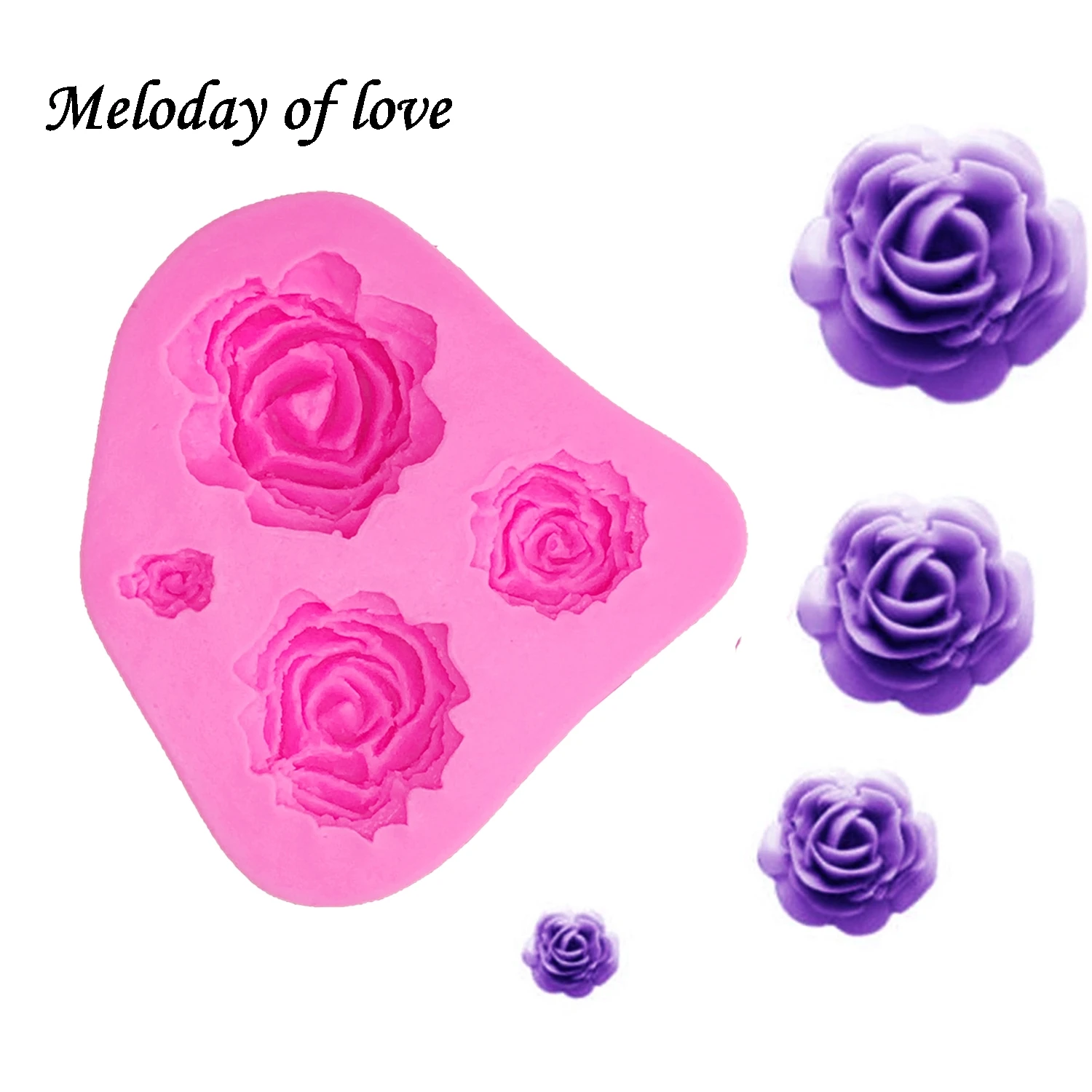 3D Roses Flowers chocolate wedding cake decorating tools DIY baking fondant silicone mold kitchen Baking accessories T0116
3D Roses Flowers chocolate wedding cake decorating tools DIY baking fondant silicone mold kitchen Baking accessories T0116