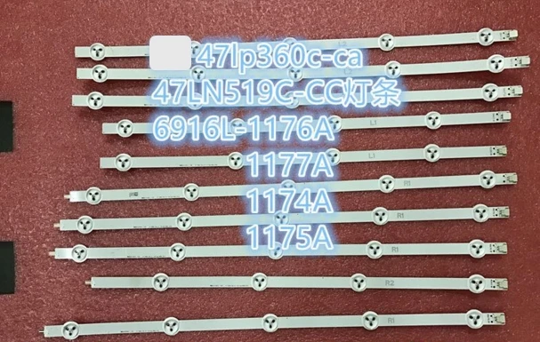 original not replacement 47LE5500-CA 47E5ERS LED strip 6916L-1174A / 6916L-1175A / 6916L-1176A / 6916L-1177A Display
original not replacement 47LE5500-CA 47E5ERS LED strip 6916L-1174A / 6916L-1175A / 6916L-1176A / 6916L-1177A Display