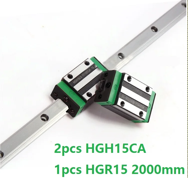 1pcs linear guide rail HGR15 2000mm + 2pcs HGH15CA linear narrow blocks for CNC router parts Made in China
1pcs linear guide rail HGR15 2000mm + 2pcs HGH15CA linear narrow blocks for CNC router parts Made in China