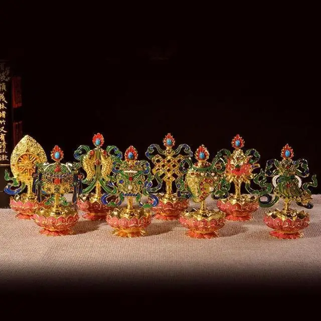 Eight auspicious ornaments, Tibetan Buddhism supplies, Talisman offerings, Tantra, buddha, CHATTRA, Rinchen Dug, 8pcs/ set~
Eight auspicious ornaments, Tibetan Buddhism supplies, Talisman offerings, Tantra, buddha, CHATTRA, Rinchen Dug, 8pcs/ set~