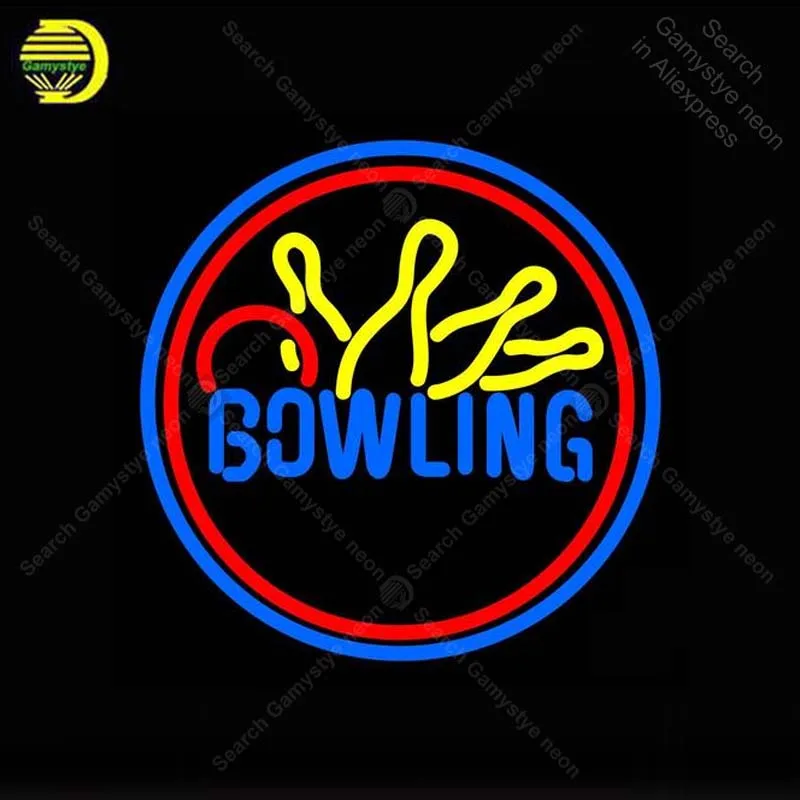 Neon Sign for Bowling Yellow Blue Neon Bulb sign Beer Bar Pub Restaurant handcraft glass tube windows Club light Decor lamps
Neon Sign for Bowling Yellow Blue Neon Bulb sign Beer Bar Pub Restaurant handcraft glass tube windows Club light Decor lamps