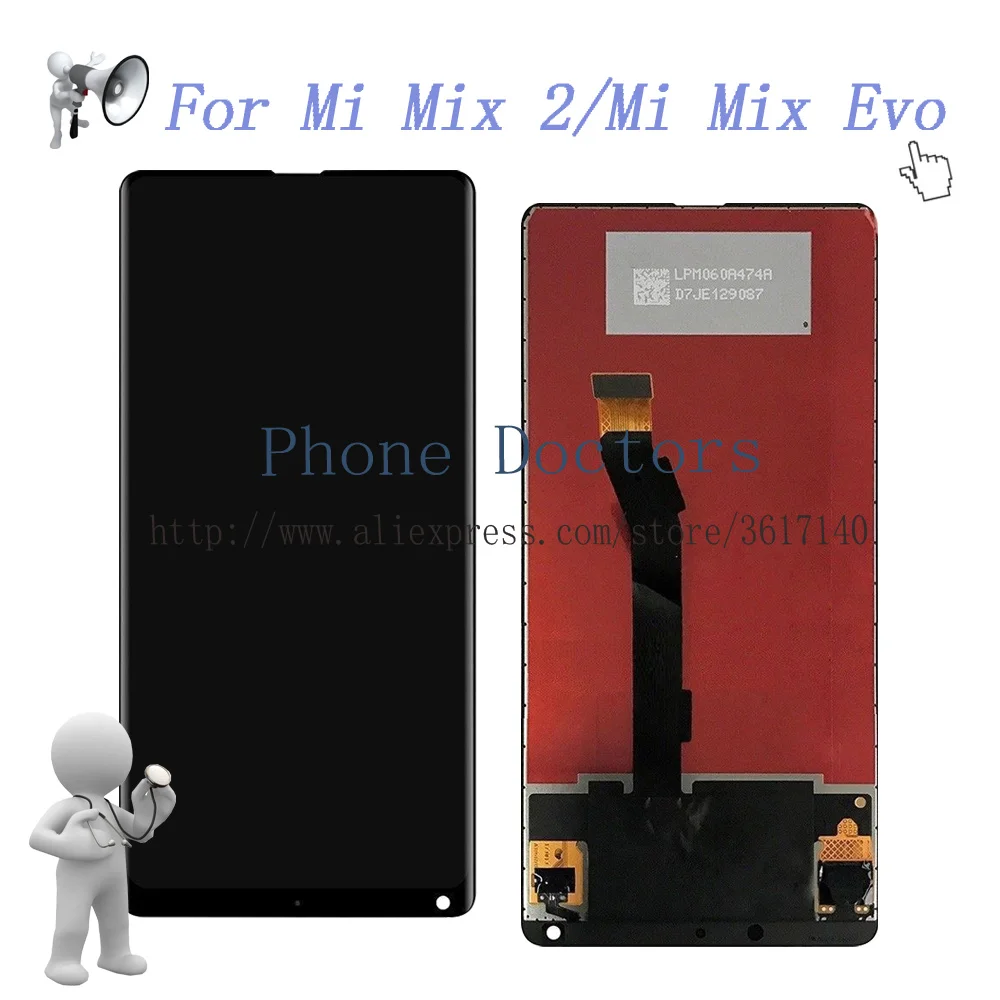 5.99'' For Xiaomi Mi Mix 2 Full Touch Screen Digitizer Glass + LCD Display Assembly For Xiaomi Mi Mix2 / Mi Mix Evo ;New ; Black
5.99'' For Xiaomi Mi Mix 2 Full Touch Screen Digitizer Glass + LCD Display Assembly For Xiaomi Mi Mix2 / Mi Mix Evo ;New ; Black
