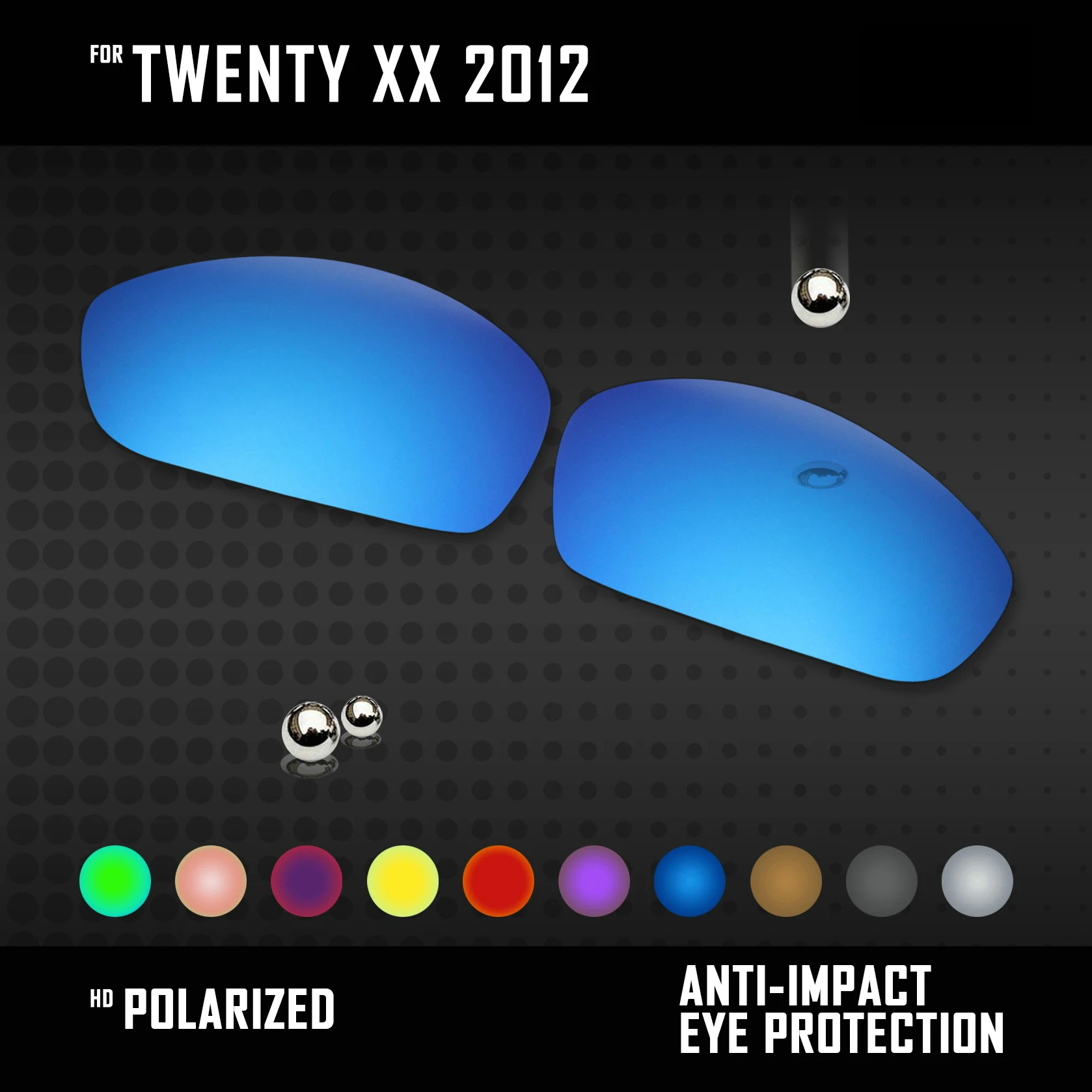 Замена линз OOWLIT для солнцезащитных очков Oakley Twenty XX 2012 Поляризованные-разные цвета
Замена линз OOWLIT для солнцезащитных очков Oakley Twenty XX 2012 Поляризованные-разные цвета