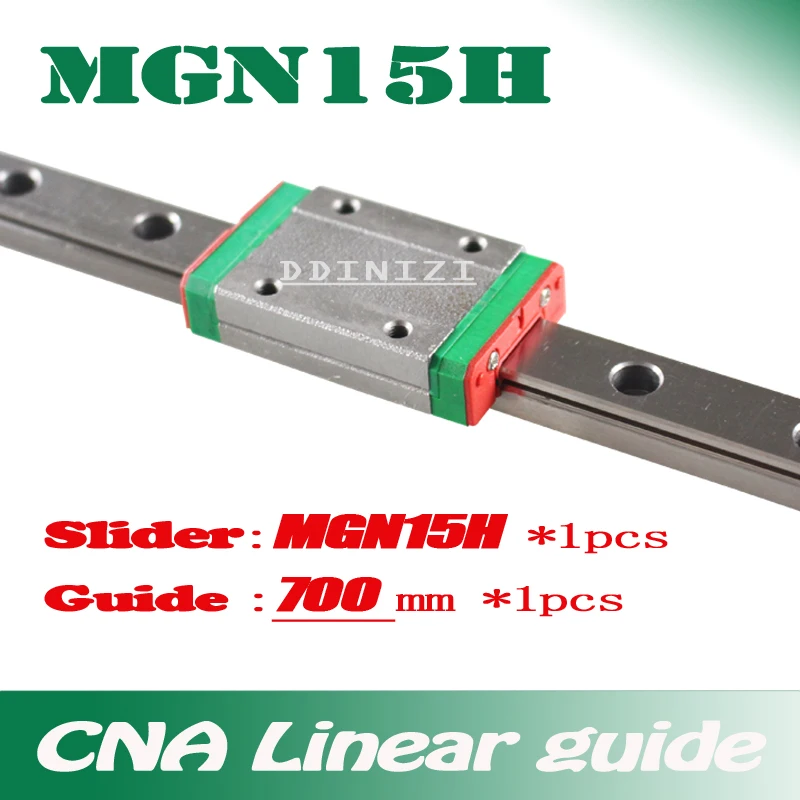 15mm Linear Guide MGN15 700mm linear rail way + MGN15H Long linear carriage for CNC X Y Z Axis Free shipping
15mm Linear Guide MGN15 700mm linear rail way + MGN15H Long linear carriage for CNC X Y Z Axis Free shipping