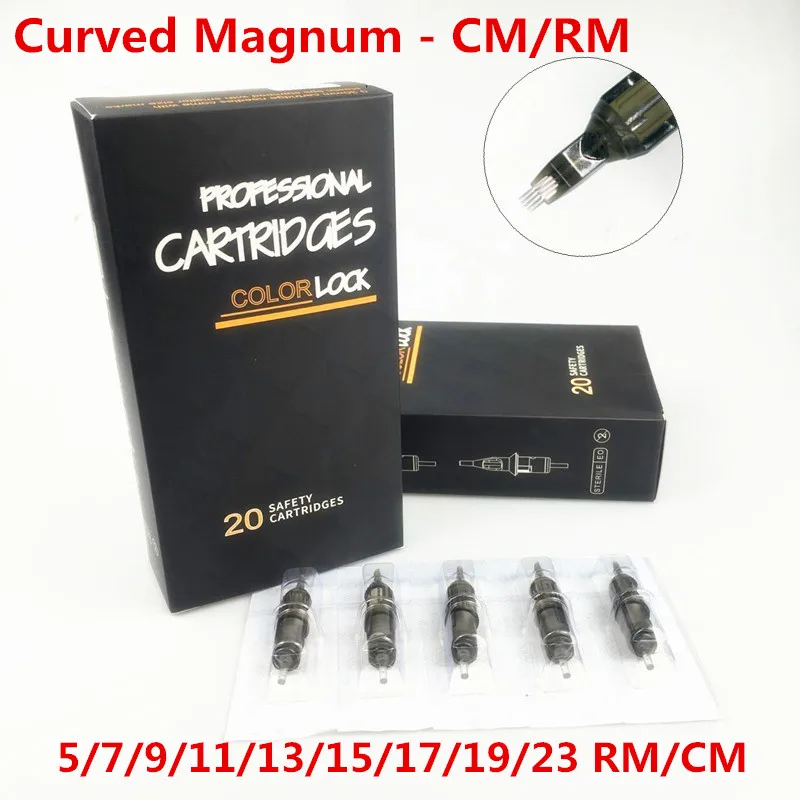 Box Of 20PCS 0.30/0.35MM Premium Gray Tattoo Needle Cartridges - Curved Round Magnums 5/7/9/11/13/15/17/19/23RM
Box Of 20PCS 0.30/0.35MM Premium Gray Tattoo Needle Cartridges - Curved Round Magnums 5/7/9/11/13/15/17/19/23RM