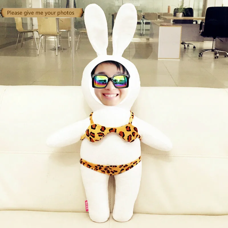 Photo Custom Pillow, The Rabbit, bikini, Cushion for leaning on of DIY, Custom Doll, Birthday, Valentine's Day Gifts
Photo Custom Pillow, The Rabbit, bikini, Cushion for leaning on of DIY, Custom Doll, Birthday, Valentine's Day Gifts