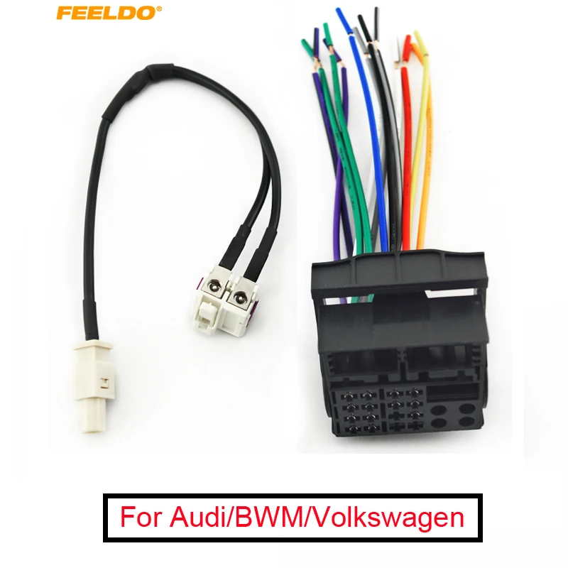 Car Stereo Head Unit Wiring Harness With FAKRA Y Spliter(1Jack To 2Plug) For Audi/BWM/Volkswagen/Mini/Dodge Factory OEM Radio
Car Stereo Head Unit Wiring Harness With FAKRA Y Spliter(1Jack To 2Plug) For Audi/BWM/Volkswagen/Mini/Dodge Factory OEM Radio