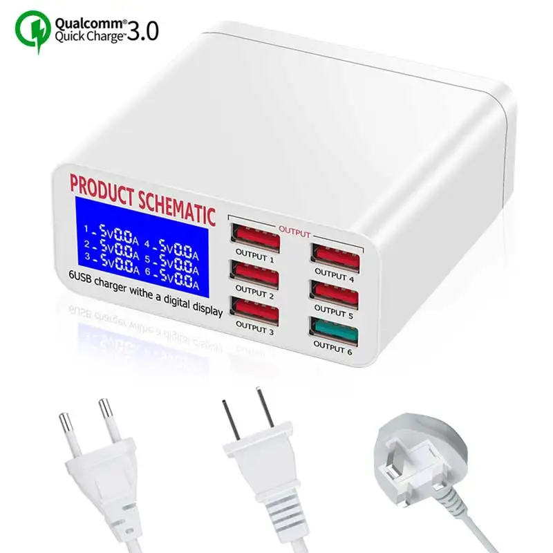 Multi Usb Charging Station For Iphone Samsung Huawei P30pro P40 Xiaomi Oppo Vivo QC3.0 Universal Fast Charge Dock EU US UK Plug
Multi Usb Charging Station For Iphone Samsung Huawei P30pro P40 Xiaomi Oppo Vivo QC3.0 Universal Fast Charge Dock EU US UK Plug