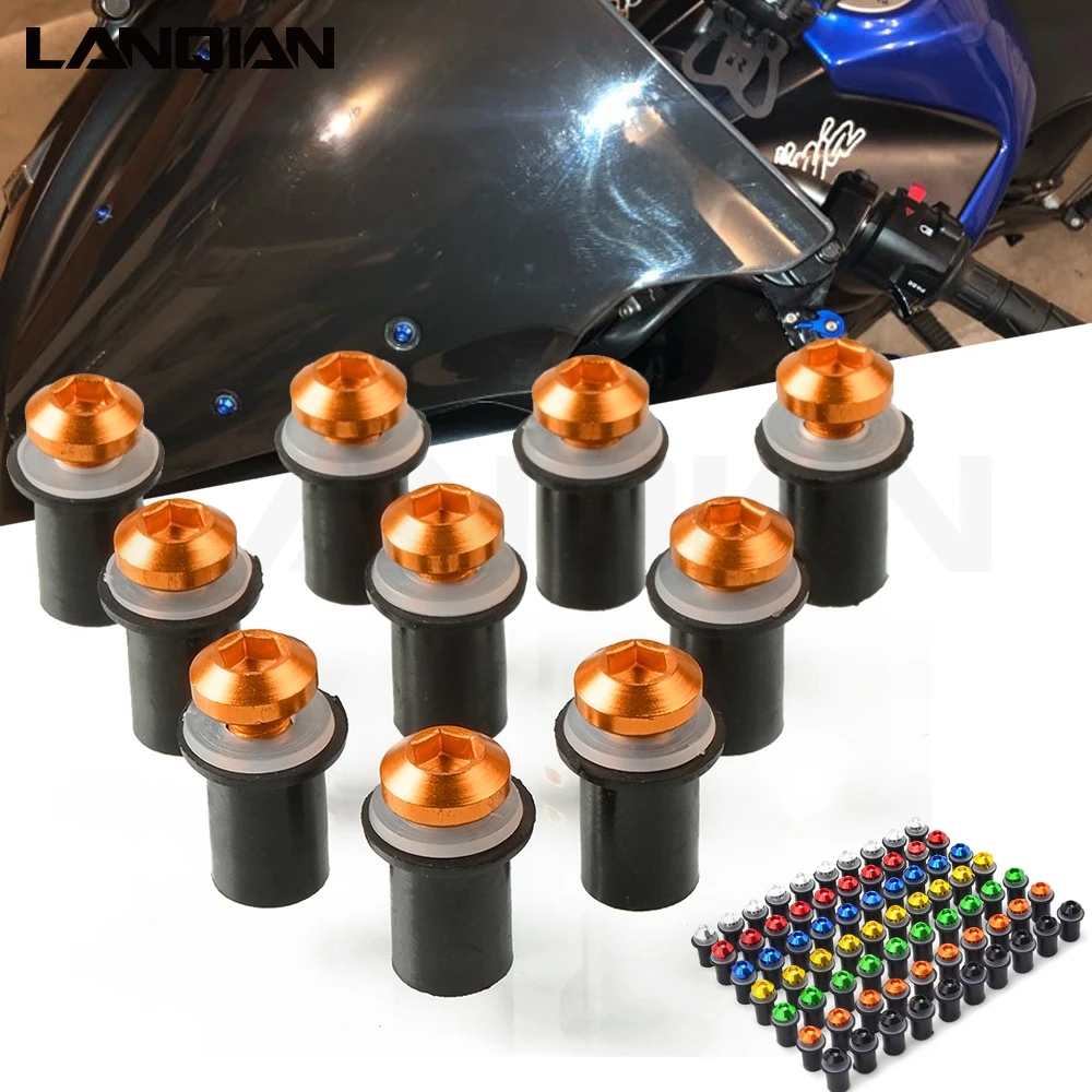 10PC Windscreen Bolt Screw Windshield Screw Kit High Quality CNC Windscreen Bolt Kit For YAMAHA V-MAX/V-MAX 1700/VMAX 1200
10PC Windscreen Bolt Screw Windshield Screw Kit High Quality CNC Windscreen Bolt Kit For YAMAHA V-MAX/V-MAX 1700/VMAX 1200