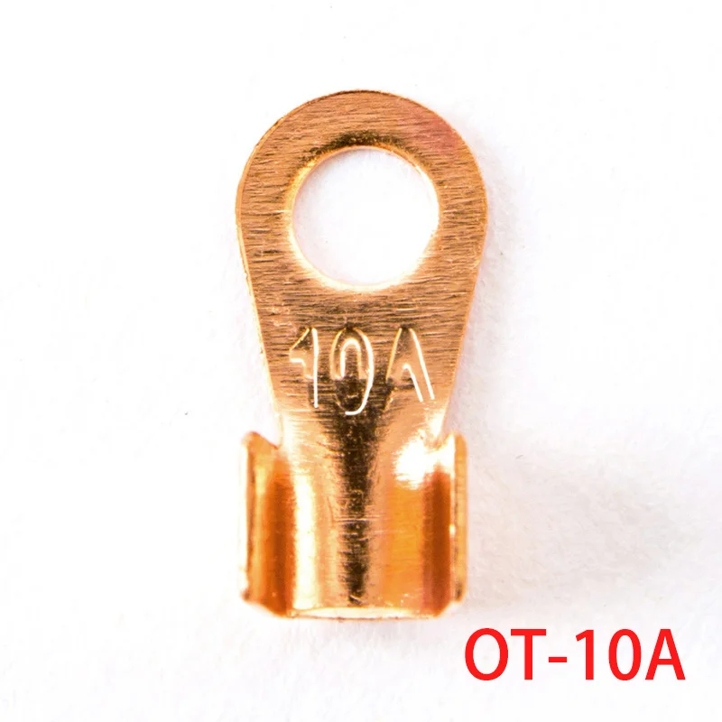 100Pcs 10A Copper Battery Cable Connector Terminal Crimping 1.5-4mm2 Wire OT-10A OT 10A
100Pcs 10A Copper Battery Cable Connector Terminal Crimping 1.5-4mm2 Wire OT-10A OT 10A
