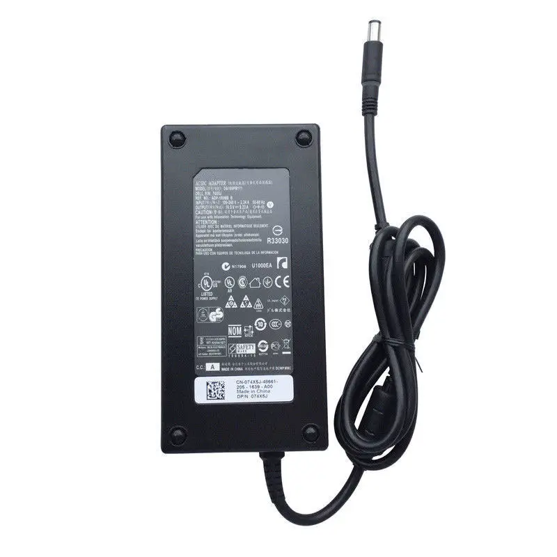 Power supply adapter laptop charger for Dell Inspiron 15 (7559) Precision M3800 XPS 15 (9530) M170 130 watt 19.5v 6.7a
Power supply adapter laptop charger for Dell Inspiron 15 (7559) Precision M3800 XPS 15 (9530) M170 130 watt 19.5v 6.7a
