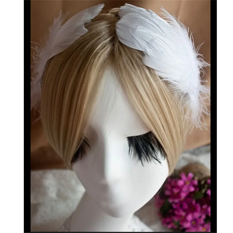 Hand Made Ballet White Feather Headwear Two Pieces,Balet Decorative Bride Wedding Stage Performance Retail Wholesale HDE023
Hand Made Ballet White Feather Headwear Two Pieces,Balet Decorative Bride Wedding Stage Performance Retail Wholesale HDE023