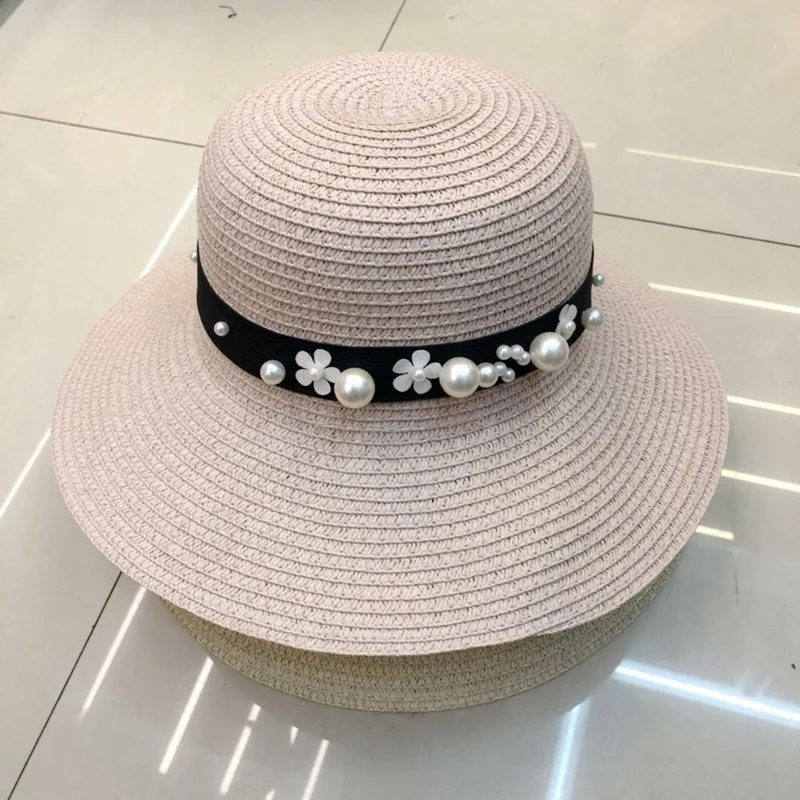 Ladies Summer Hat Creative Cool Small Brim Fashion Pearl Straw Sunshade Hats Beach Floppy Sunscreen Travel Visor Caps H094
Ladies Summer Hat Creative Cool Small Brim Fashion Pearl Straw Sunshade Hats Beach Floppy Sunscreen Travel Visor Caps H094
