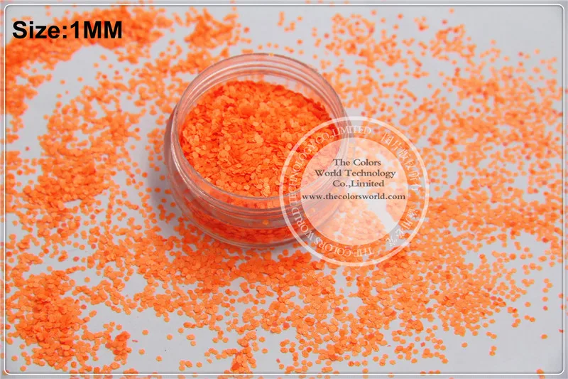 TCF506 Neon Orange Red Colors 1.0mm size solvent resistant glitter for nail Art nail Polish or other DIY decoration
TCF506 Neon Orange Red Colors 1.0mm size solvent resistant glitter for nail Art nail Polish or other DIY decoration