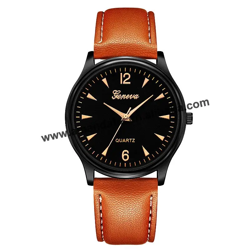 Wholesale 640 Geneva Leather Watch Western Style Woman Man Sport Wristwatch Hot Sale Women Dress Quartz Leather Watches
Wholesale 640 Geneva Leather Watch Western Style Woman Man Sport Wristwatch Hot Sale Women Dress Quartz Leather Watches